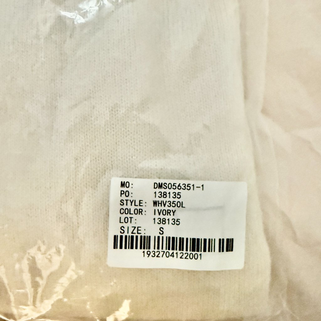 Paul Fredrick Cashmere Turtleneck Sweater In Ivory Nwt — image 8 of 8